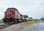 CP 8148 leads a southbound train off the Cherokee Sub and onto the Wagoner Sub 